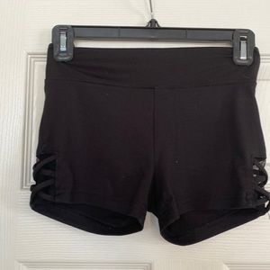 Justice Active Girls Black Bootie Shorts 🖤